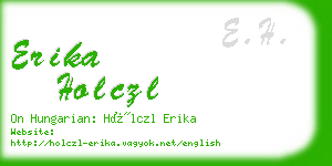 erika holczl business card